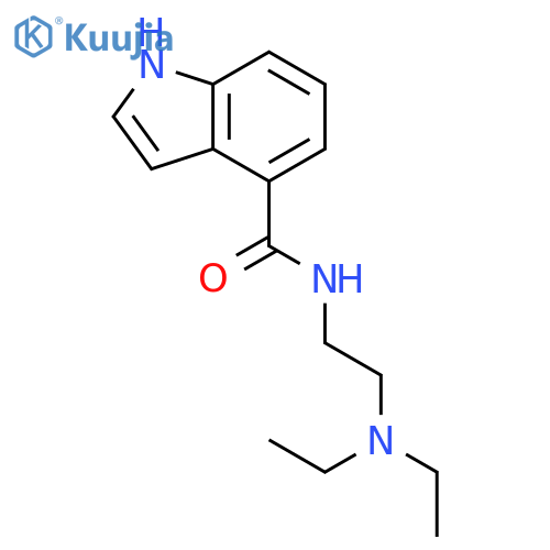 1H-Indole-4-carboxamide, N-[2-(diethylamino)ethyl]- structure