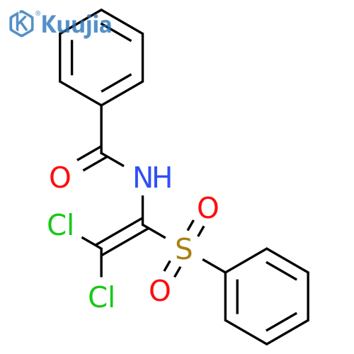 Benzamide, N-[2,2-dichloro-1-(phenylsulfonyl)ethenyl]- structure