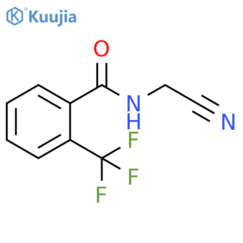 N-(cyanomethyl)-2-(trifluoromethyl)benzamide structure