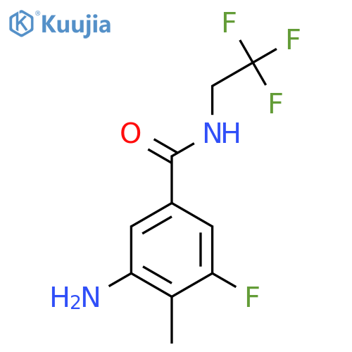 Benzamide, 3-amino-5-fluoro-4-methyl-N-(2,2,2-trifluoroethyl)- structure