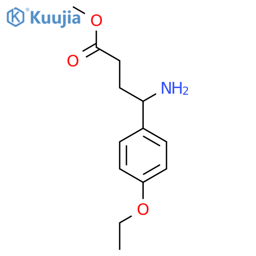 methyl 4-amino-4-(4-ethoxyphenyl)butanoate structure
