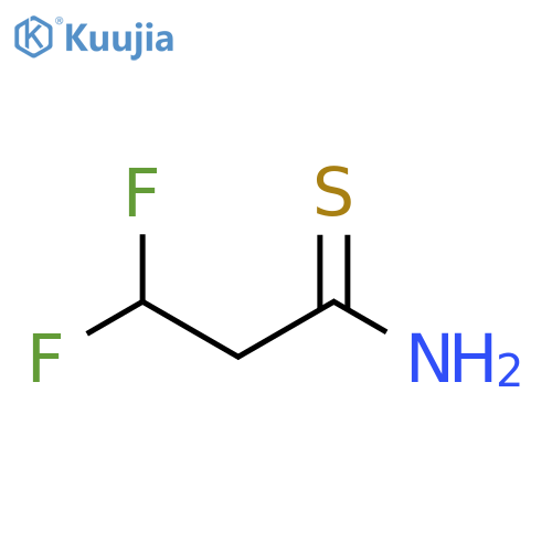 3,3-difluoropropanethioamide structure