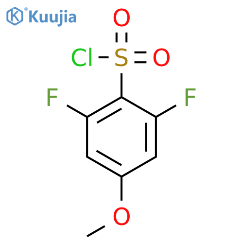 2,6-difluoro-4-methoxybenzenesulfonyl chloride structure