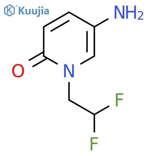 5-Amino-1-(2,2-difluoroethyl)-1,2-dihydropyridin-2-one structure