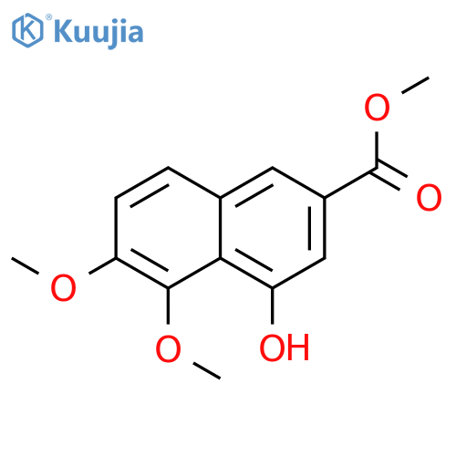 2-Naphthalenecarboxylic acid, 4-hydroxy-5,6-diMethoxy-, Methyl ester structure