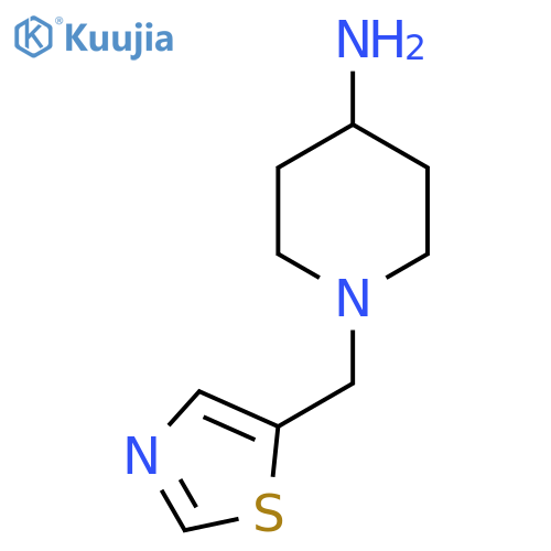 1-[(1,3-thiazol-5-yl)methyl]piperidin-4-amine structure