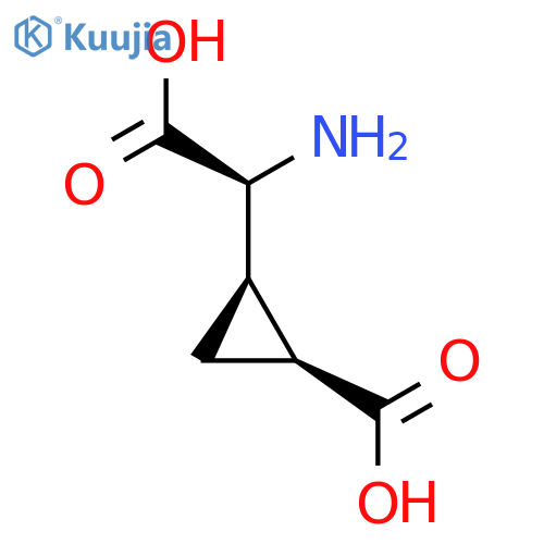 Cyclopropaneaceticacid, a-amino-2-carboxy-, (aS,1R,2S)- structure