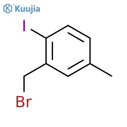 2-(bromomethyl)-1-iodo-4-methylbenzene structure
