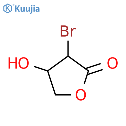 (3S,4S)-3-Bromo-4-hydroxydihydrofuran-2-one structure