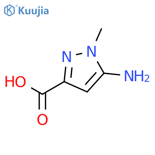 5-amino-1-methyl-pyrazole-3-carboxylic acid structure