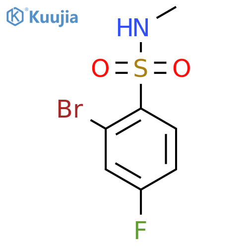 2-Bromo-4-fluoro-n-methylbenzene-1-sulfonamide structure