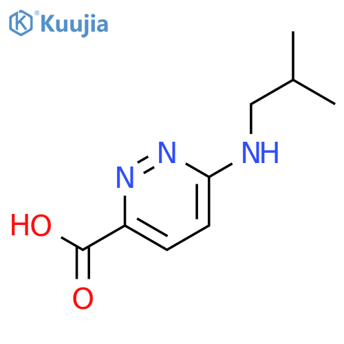 6-(Isobutylamino)pyridazine-3-carboxylic Acid structure