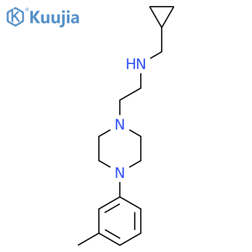 (cyclopropylmethyl)({2-4-(3-methylphenyl)piperazin-1-ylethyl})amine structure