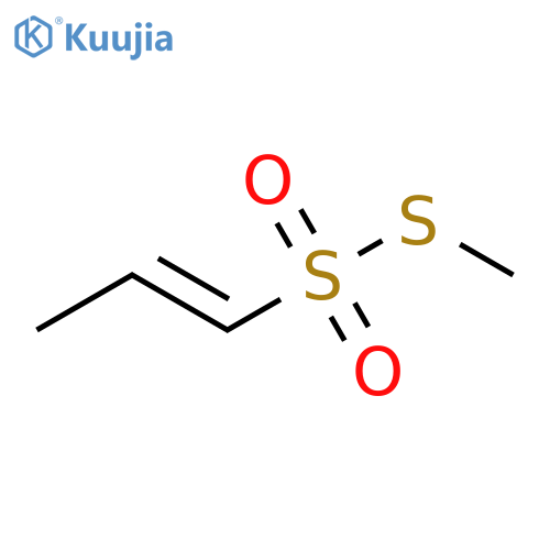 1-Propene-1-sulfonothioicacid, S-methyl ester, (1E)- structure