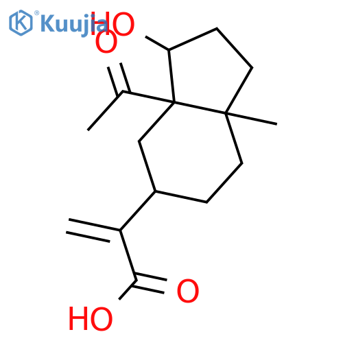1H-Indene-5-aceticacid, 3a-acetyloctahydro-3-hydroxy-7a-methyl-a-methylene-, (3S,3aR,5R,7aS)- structure