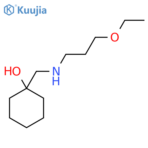 1-{(3-ethoxypropyl)aminomethyl}cyclohexan-1-ol structure