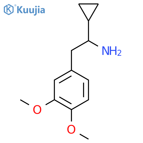 1-cyclopropyl-2-(3,4-dimethoxyphenyl)ethan-1-amine structure