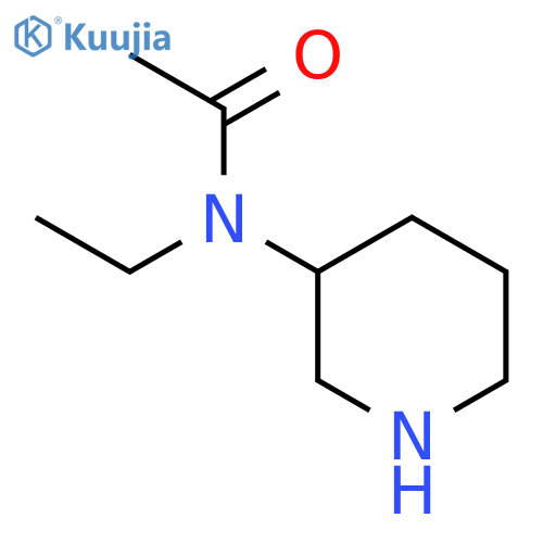 N-Ethyl-N-piperidin-3-yl-acetamide structure