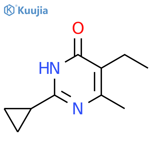2-Cyclopropyl-5-ethyl-6-methyl-3,4-dihydropyrimidin-4-one structure