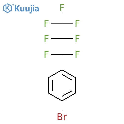 Benzene, 1-bromo-4-(heptafluoropropyl)- structure
