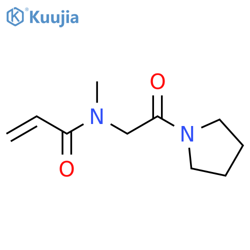 N-methyl-N-2-oxo-2-(pyrrolidin-1-yl)ethylprop-2-enamide structure