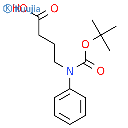 4-{(tert-butoxy)carbonyl(phenyl)amino}butanoic acid structure