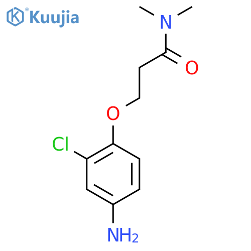 Propanamide, 3-(4-amino-2-chlorophenoxy)-N,N-dimethyl- structure