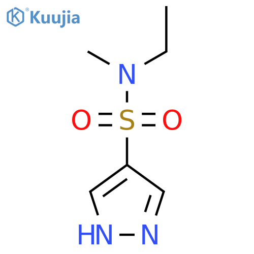 N-Ethyl-N-methyl-1H-pyrazole-4-sulfonamide structure