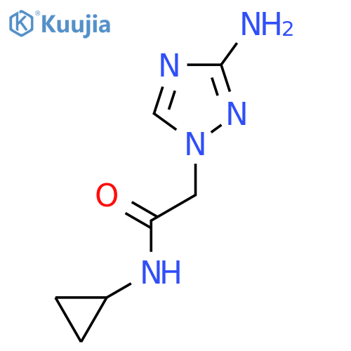2-(3-Amino-1h-1,2,4-triazol-1-yl)-n-cyclopropylacetamide structure