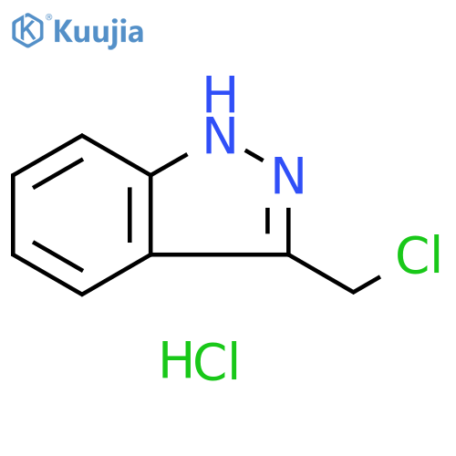1H-Indazole, 3-(chloromethyl)-, hydrochloride (1:1) structure