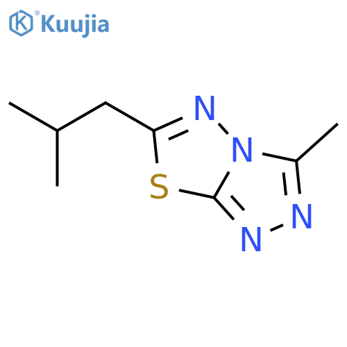 1,2,4-Triazolo[3,4-b][1,3,4]thiadiazole, 3-methyl-6-(2-methylpropyl)- structure