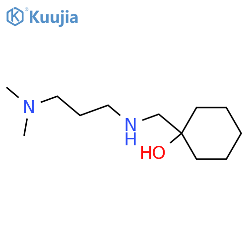 1-({[3-(Dimethylamino)propyl]amino}methyl)cyclohexan-1-ol structure