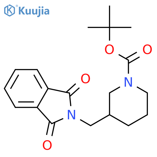 tert-Butyl 3-[(1,3-dioxo-1,3-dihydro-2H-isoindol-2-yl)methyl]piperidine-1-carboxylate structure