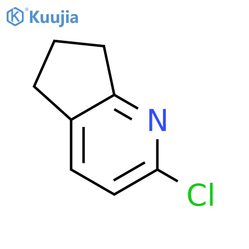 2-Chloro-6,7-dihydro-5H-cyclopenta[b]pyridine structure
