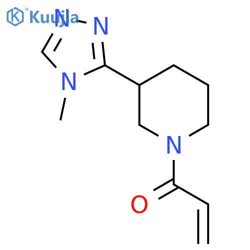 1-3-(4-methyl-4H-1,2,4-triazol-3-yl)piperidin-1-ylprop-2-en-1-one structure