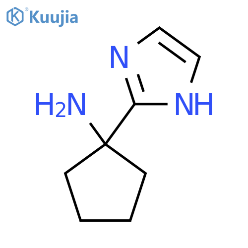 1-(1H-imidazol-2-yl)cyclopentan-1-amine structure