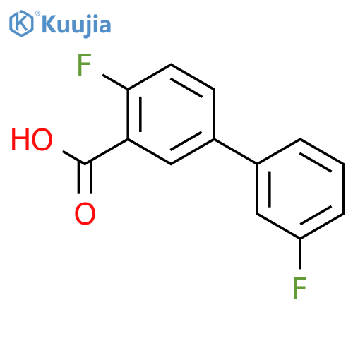 5-(3-Fluorophenyl)-2-fluorobenzoic acid structure