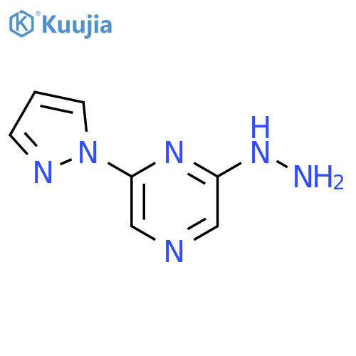 2-HYDRAZINYL-6-(1H-PYRAZOL-1-YL)PYRAZINE structure