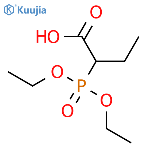 Butanoic acid,2-(diethoxyphosphinyl)- structure