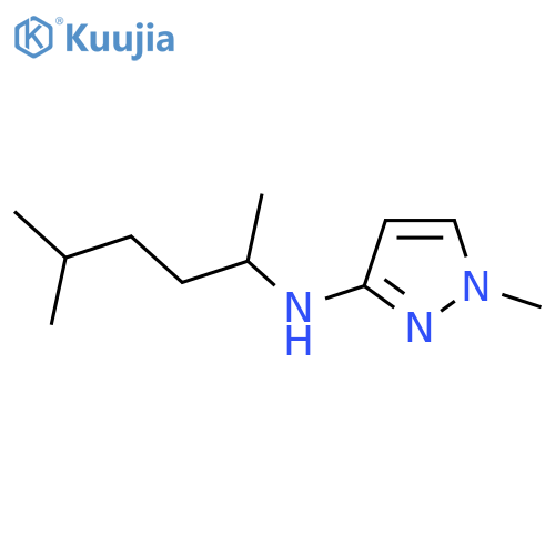 1H-Pyrazol-3-amine, N-(1,4-dimethylpentyl)-1-methyl- structure