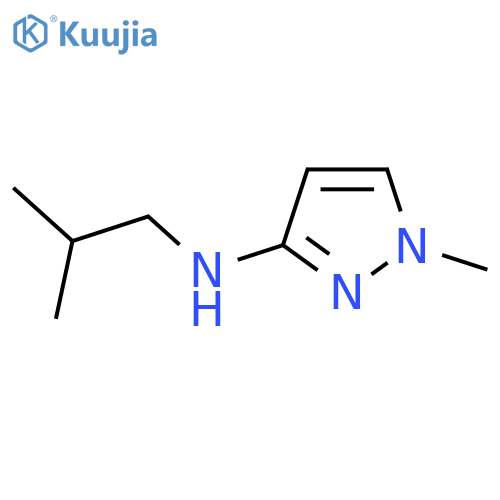 1-methyl-N-(2-methylpropyl)-1H-pyrazol-3-amine structure