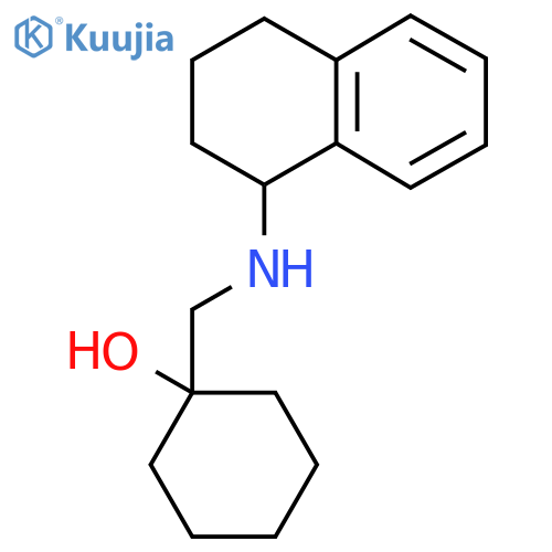 1-{(1,2,3,4-Tetrahydronaphthalen-1-yl)aminomethyl}cyclohexan-1-ol structure