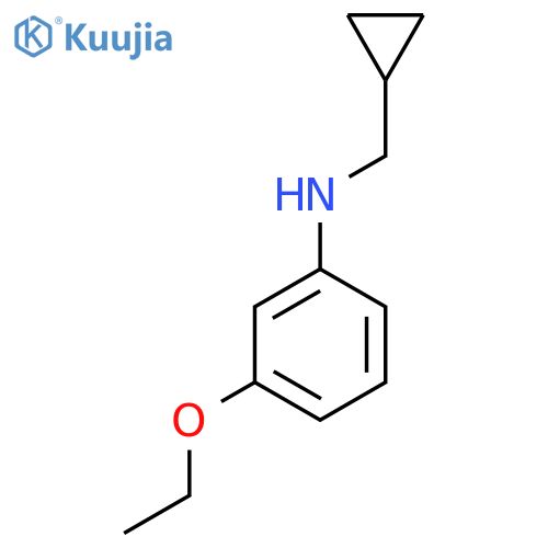 N-(cyclopropylmethyl)-3-ethoxyaniline structure