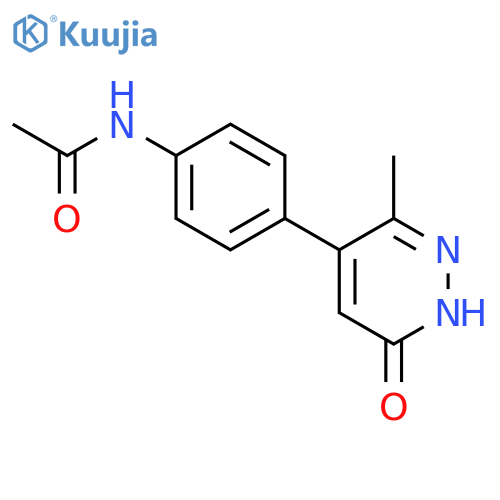 Acetamide,N-[4-(1,6-dihydro-3-methyl-6-oxo-4-pyridazinyl)phenyl]- structure