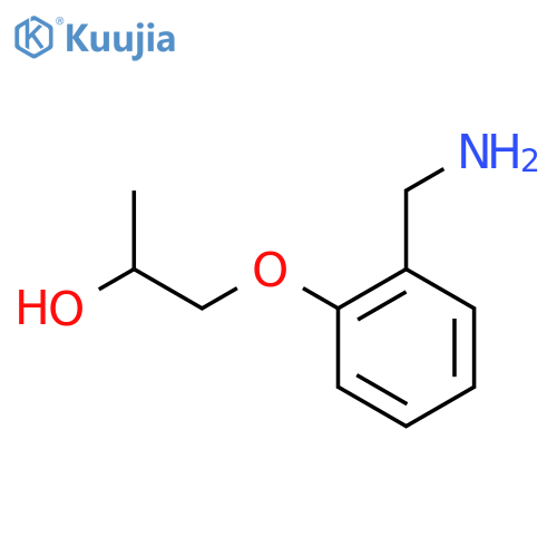 1-2-(aminomethyl)phenoxypropan-2-ol structure