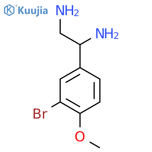 1-(3-Bromo-4-methoxyphenyl)ethane-1,2-diamine structure
