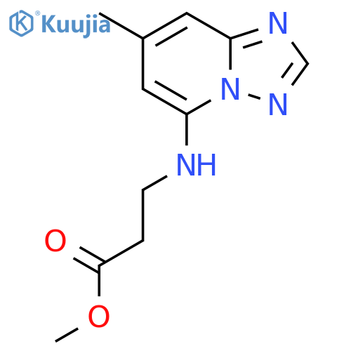 methyl 3-({7-methyl-1,2,4triazolo1,5-apyridin-5-yl}amino)propanoate structure