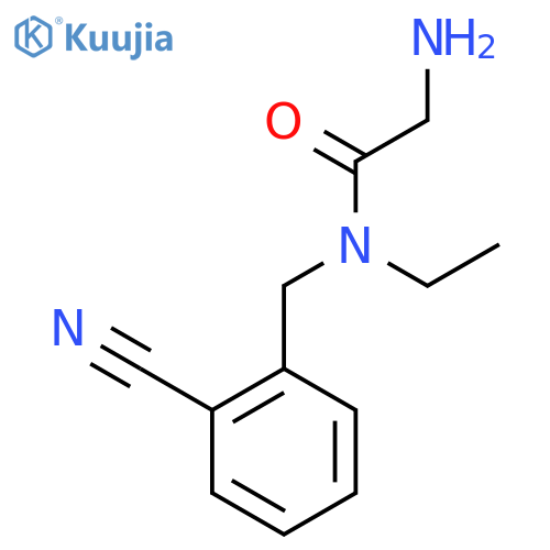 2-Amino-N-(2-cyano-benzyl)-N-ethyl-acetamide structure