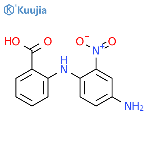 4-Amino-2-nitrodiphenylamine-2'-carboxylic acid structure