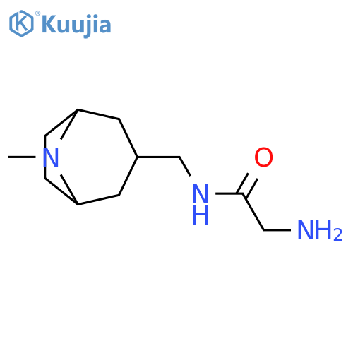 2-amino-N-[(8-methyl-8-azabicyclo[3.2.1]octan-3-yl)methyl]acetamide structure